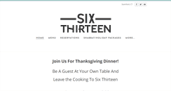 Desktop Screenshot of 613restaurant.com
