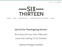 Tablet Screenshot of 613restaurant.com